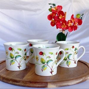James Kent Old Foley Strawberry Cups (4)